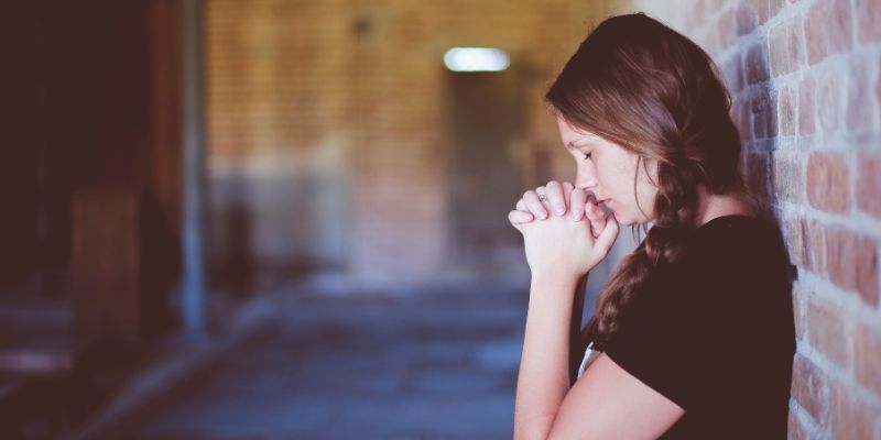 Catholic Woman Praying