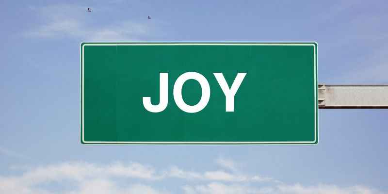 Joy Sign With Sky Background